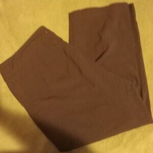 Dress Barn Dark Brown Wide Leg Stretch Pull - On Dress Pants - Women's Size 20W